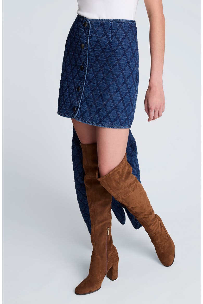 Quilted Miniskirt, Alternate, color, PACIFIC WASH