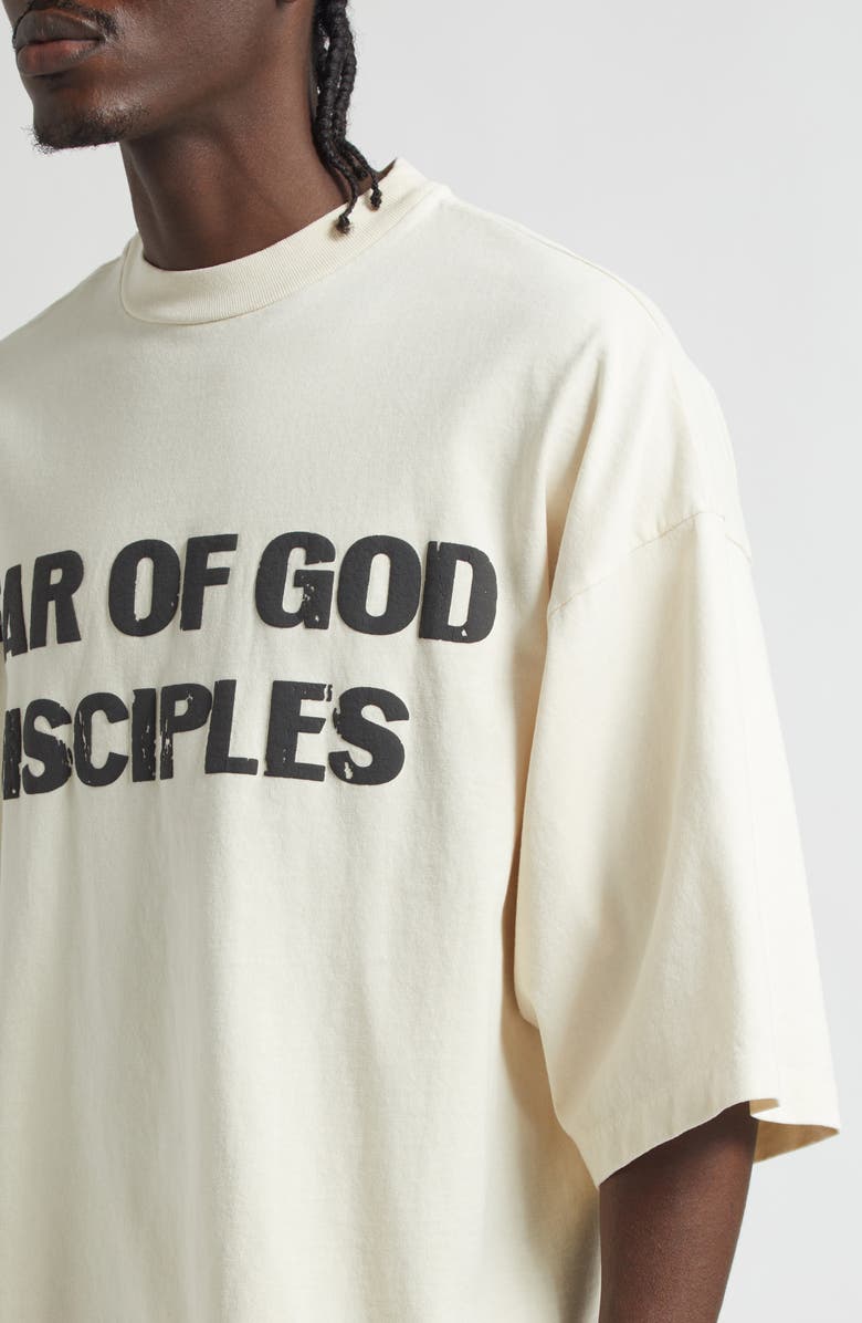 Fear of God Disciples Relaxed Graphic T-Shirt, Alternate, color, Oat Oat