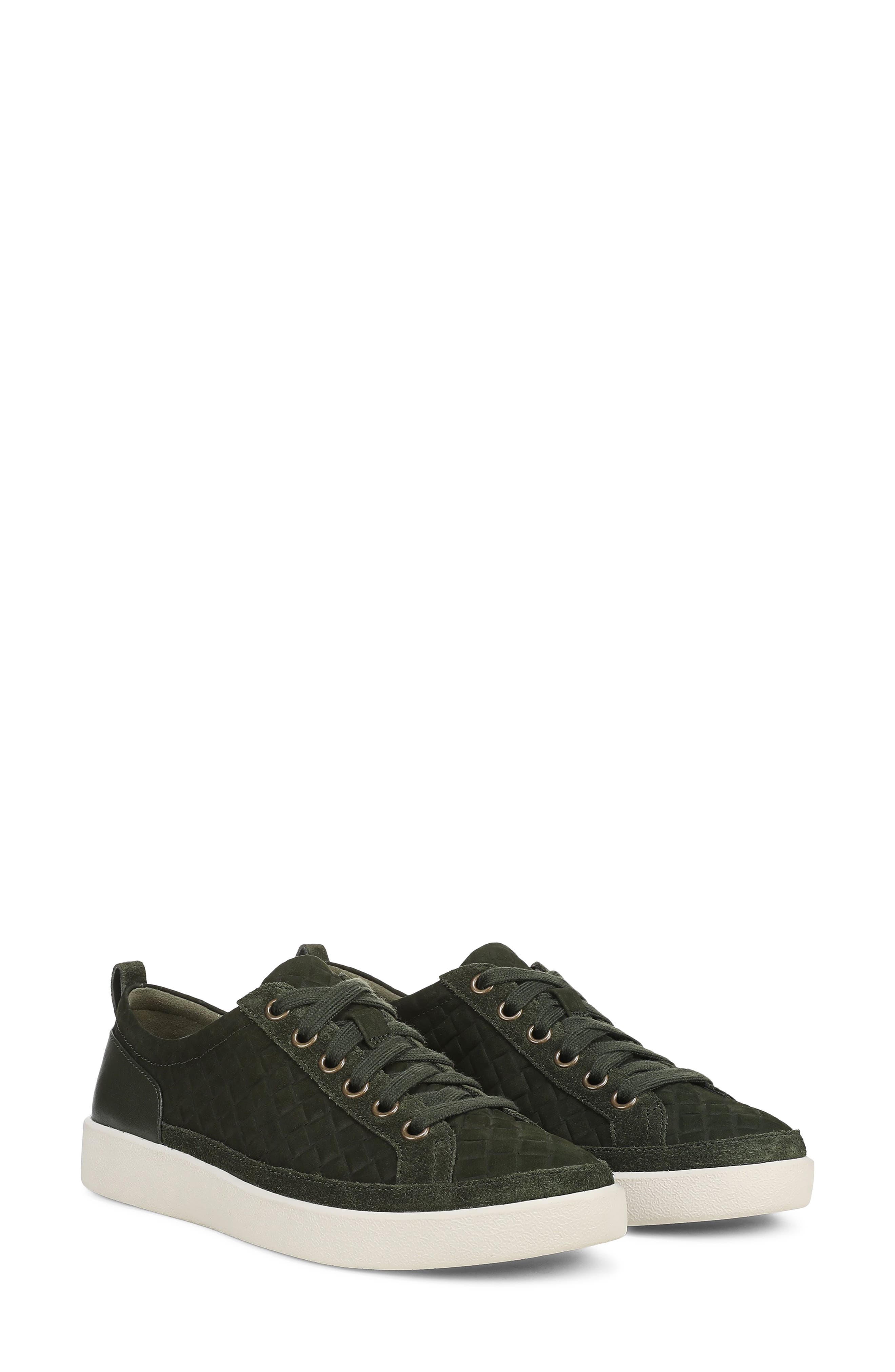Winny Low Top Sneaker, Alternate, color, OLIVE MOSS LEATHER