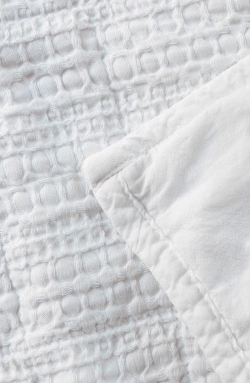 Woven & Weft Waffle Weave 3-piece Quilt Set In White