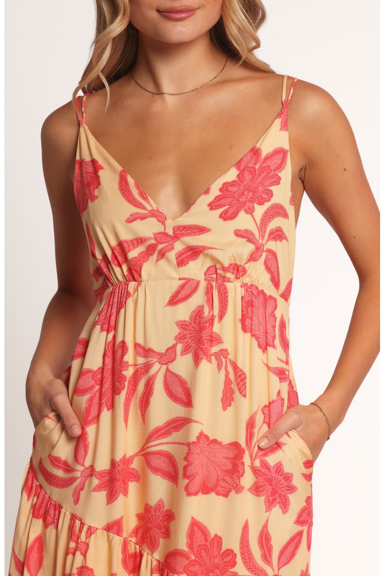 Forbes Print Maxi Dress, Alternate, color, RED FLORAL