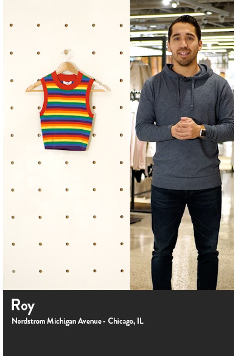 Be Proud by BP. Gender Inclusive Stripe Crop Sweater Tank video