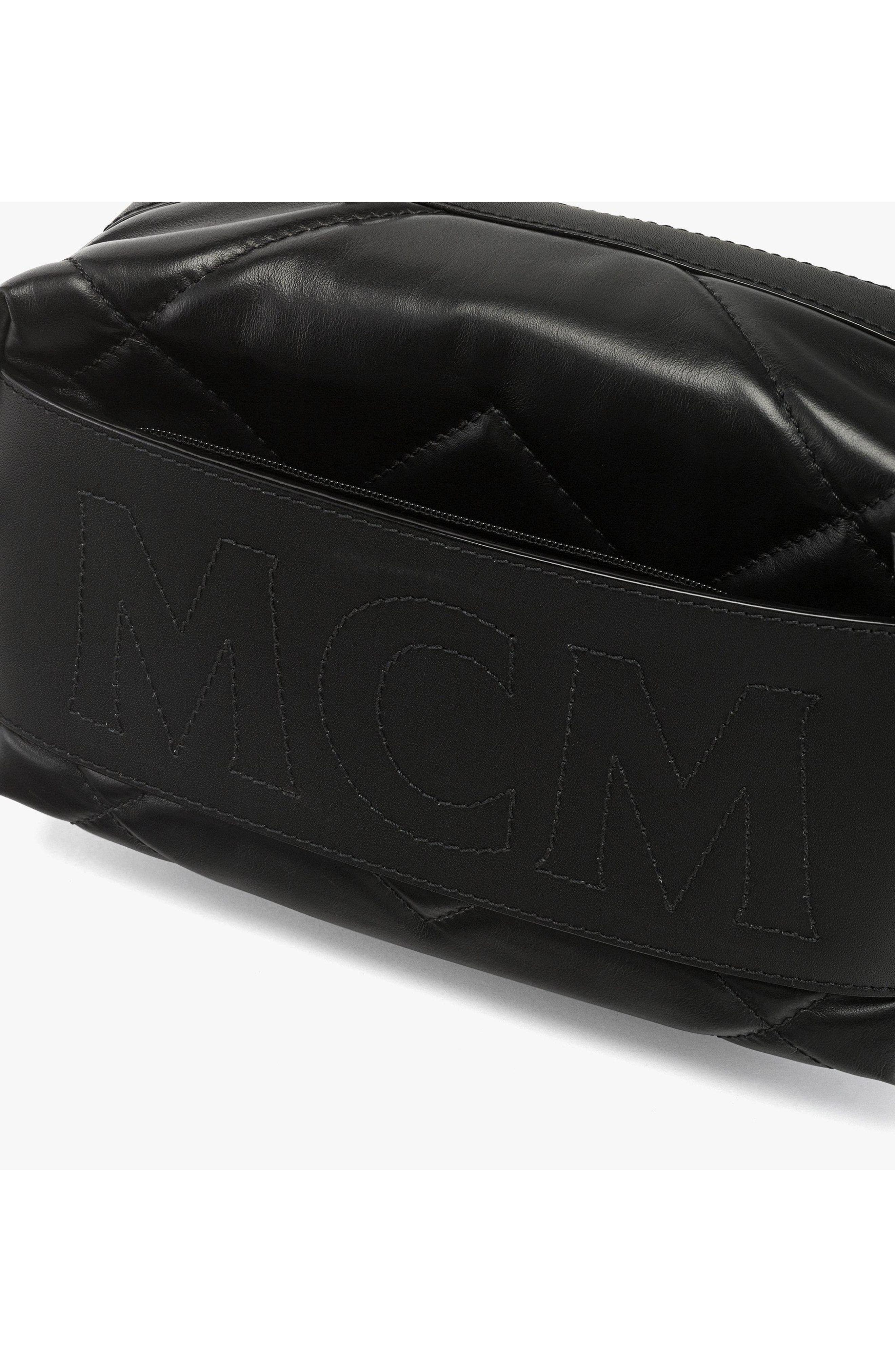 Small Aren Crossbody in Diamond Quilted Leather, Alternate, color, Black