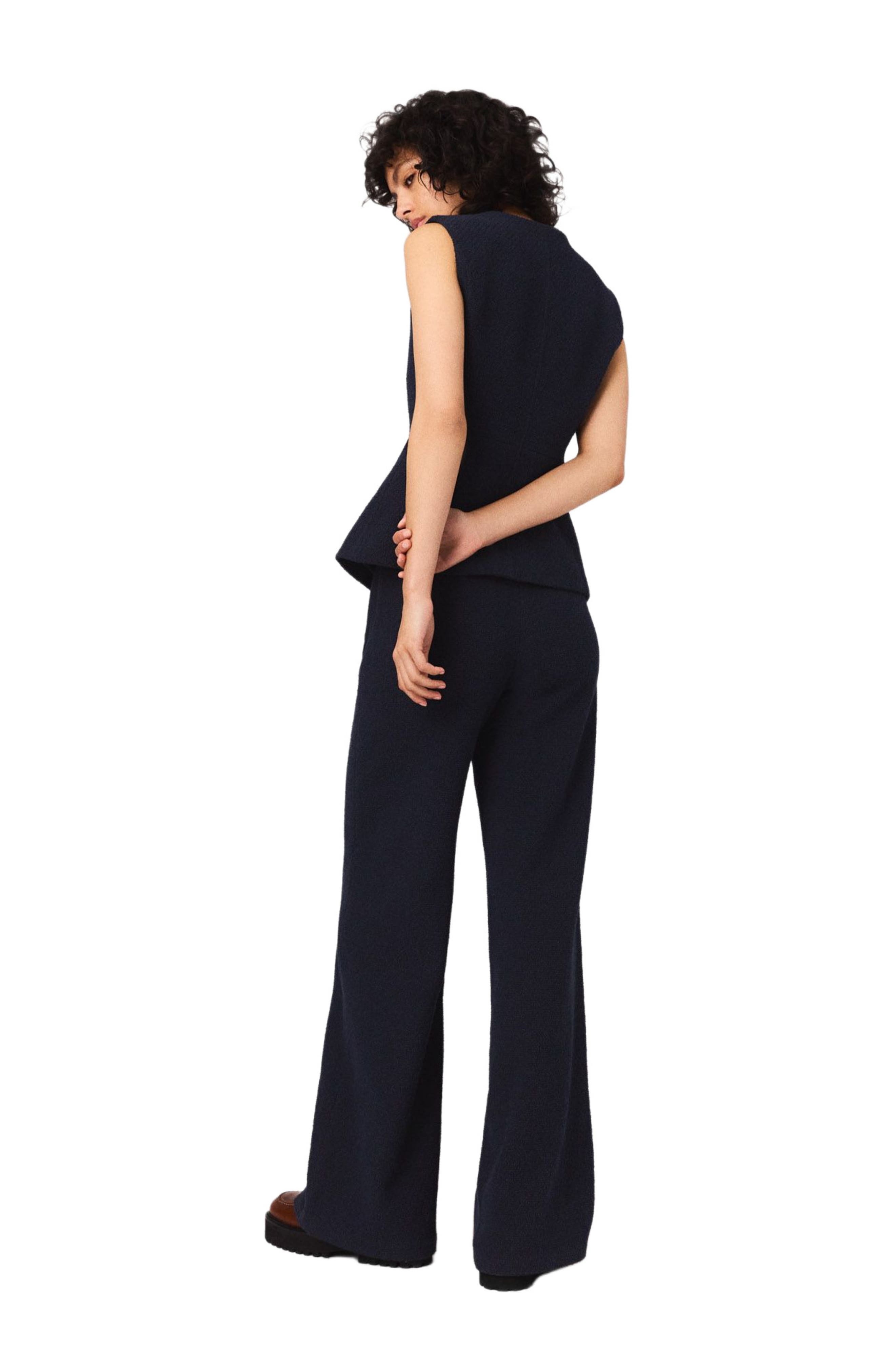 Straight-leg tweed trousers - image 2