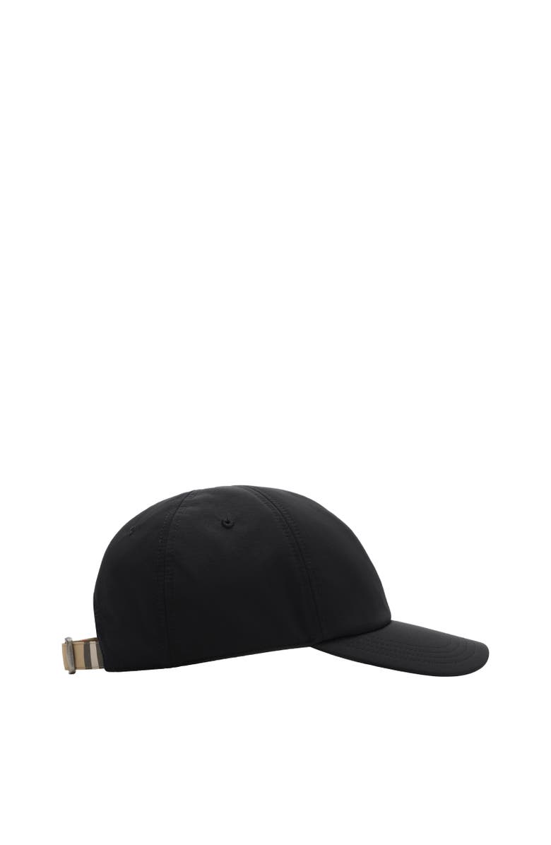 Burberry Nylon Baseball Cap, Alternate, color, Black