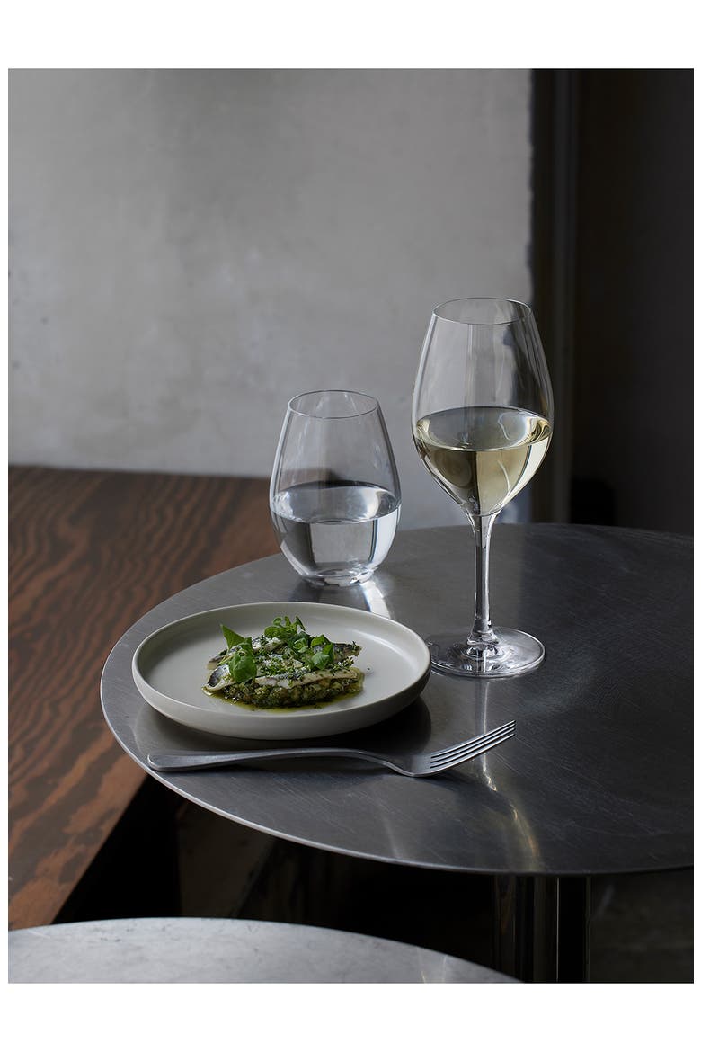 More Set of 4 Stemless Wine Glasses, Alternate, color, WHITE