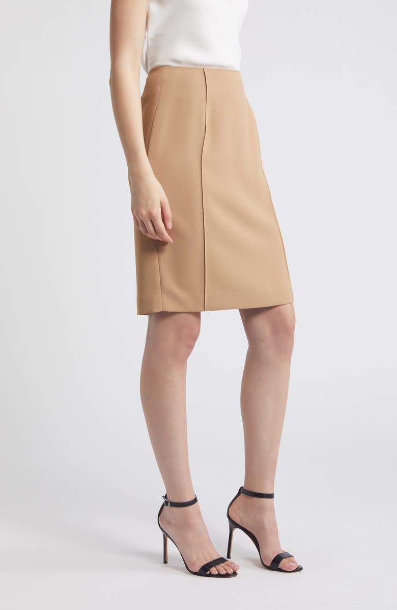 Anne Klein Pintuck Pencil Skirt, Alternate, color, 