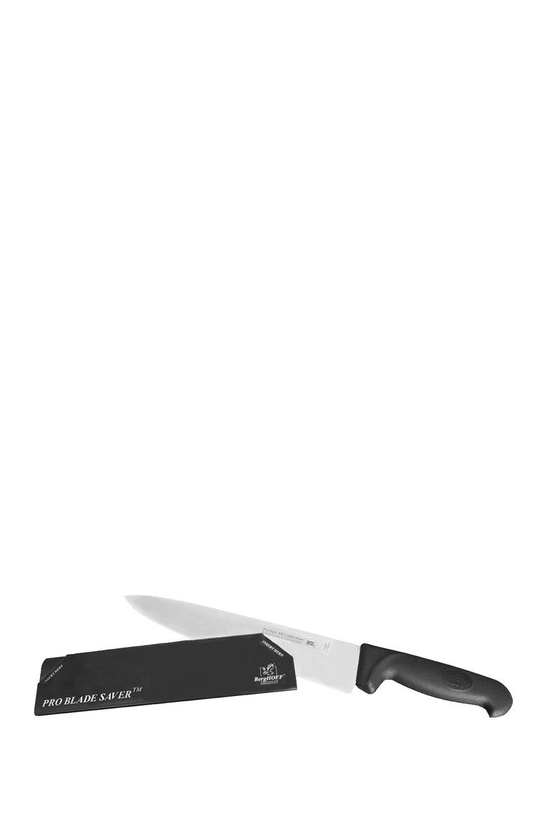 10" Soft Grip Black Chef's Knife, Alternate, color, BLACK