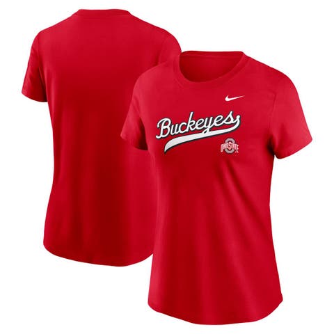 Women's Nike Scarlet Ohio State Buckeyes Local Script T-Shirt