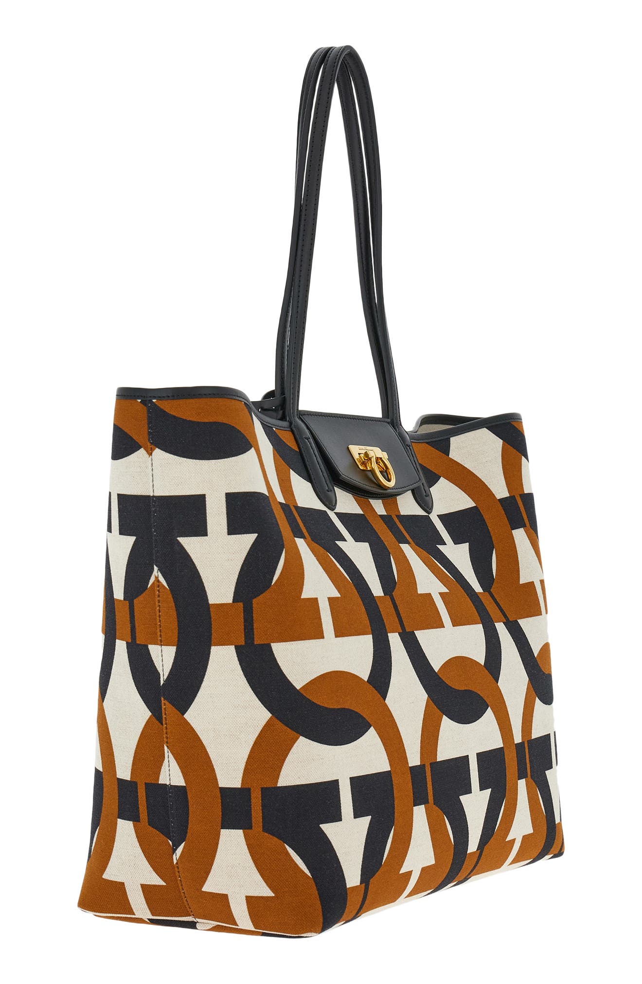 FERRAGAMO Gancini Canvas Tote, Alternate, color, 