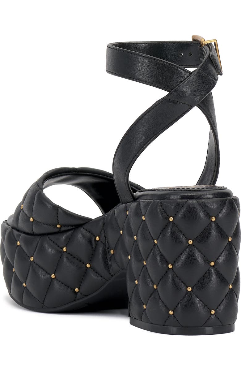Vince Camuto Ellah Ankle Strap Platform Sandal, Alternate, color, Black