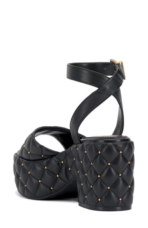 Vince Camuto Ellah Ankle Strap Platform Sandal In Black