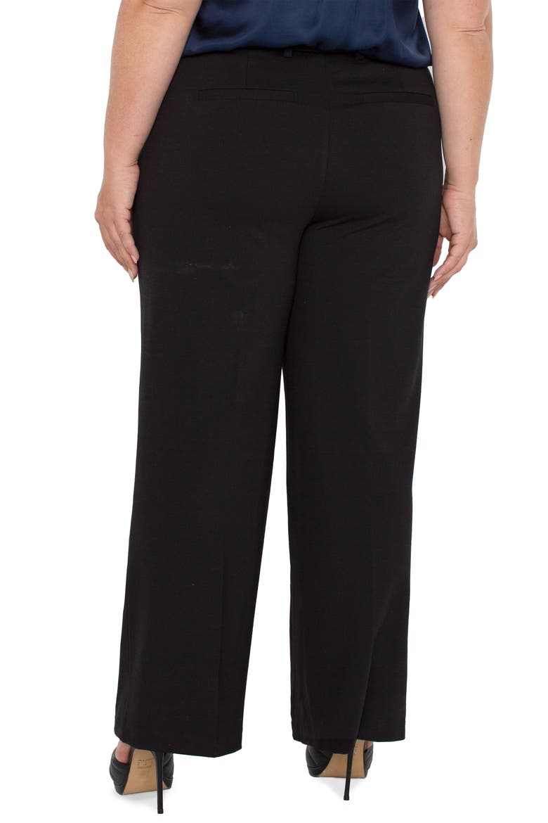 Kelsey Wide Leg Knit Pants, Alternate, color, BLACK