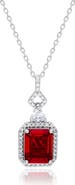 SUZY LEVIAN Colorful Cubic Zirconia Pendant Necklace