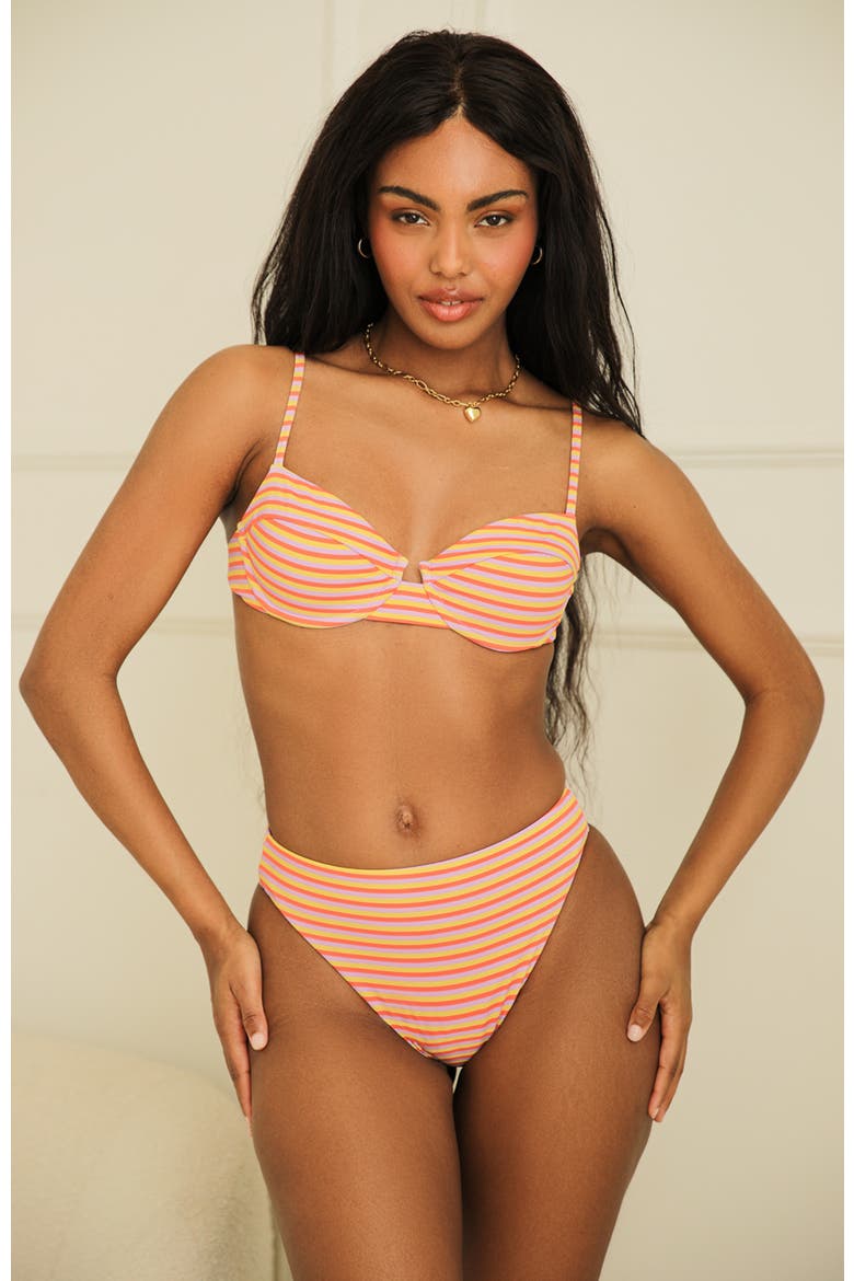 Gigi Underwire Bikini Top, Main, color, Strawberry Lemonade
