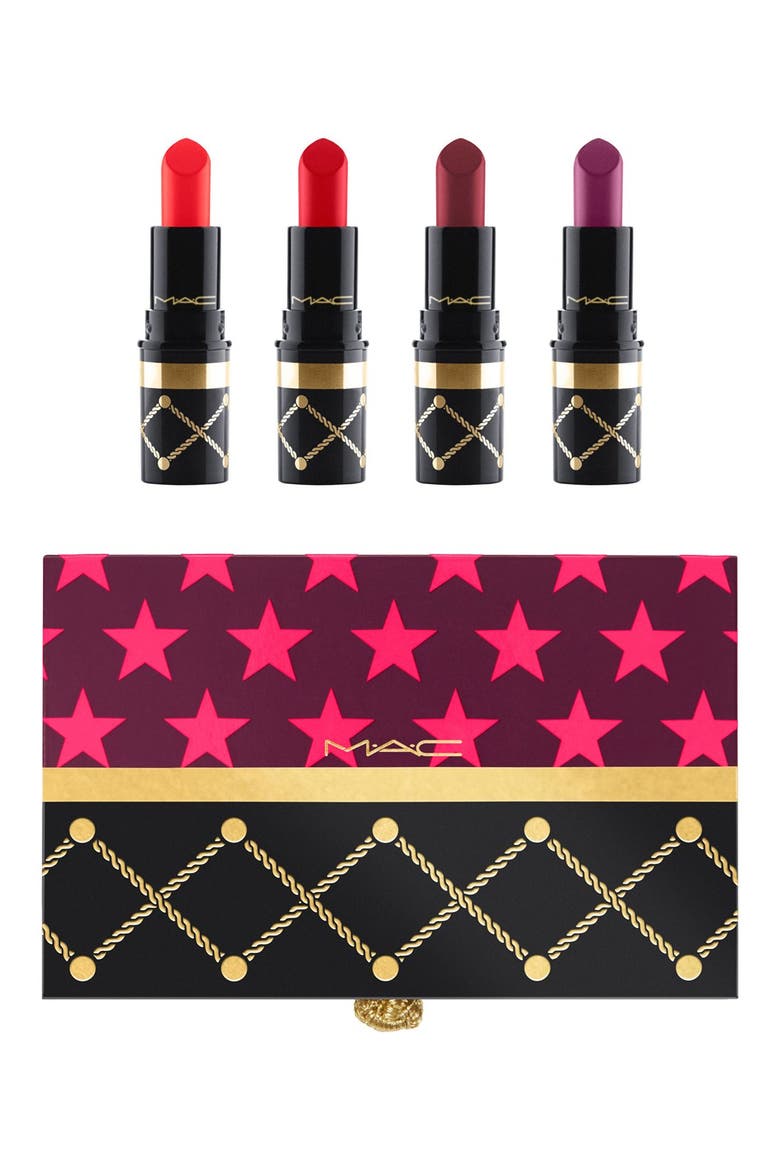 MAC Nutcracker Sweet Red Mini Lipstick Kit, Main, color, RED