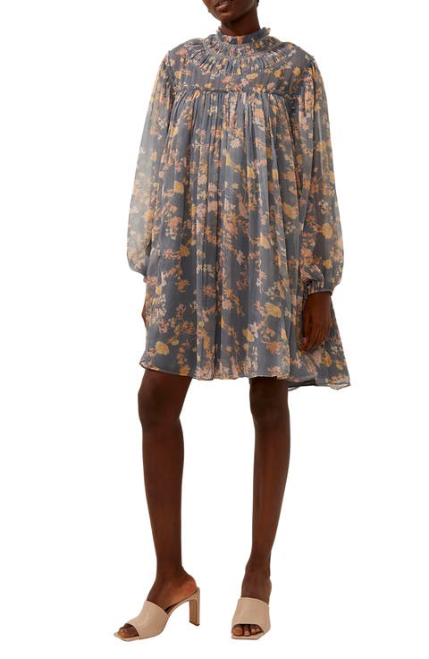 Diana Floral Print Recycled Polyester Swing Dress