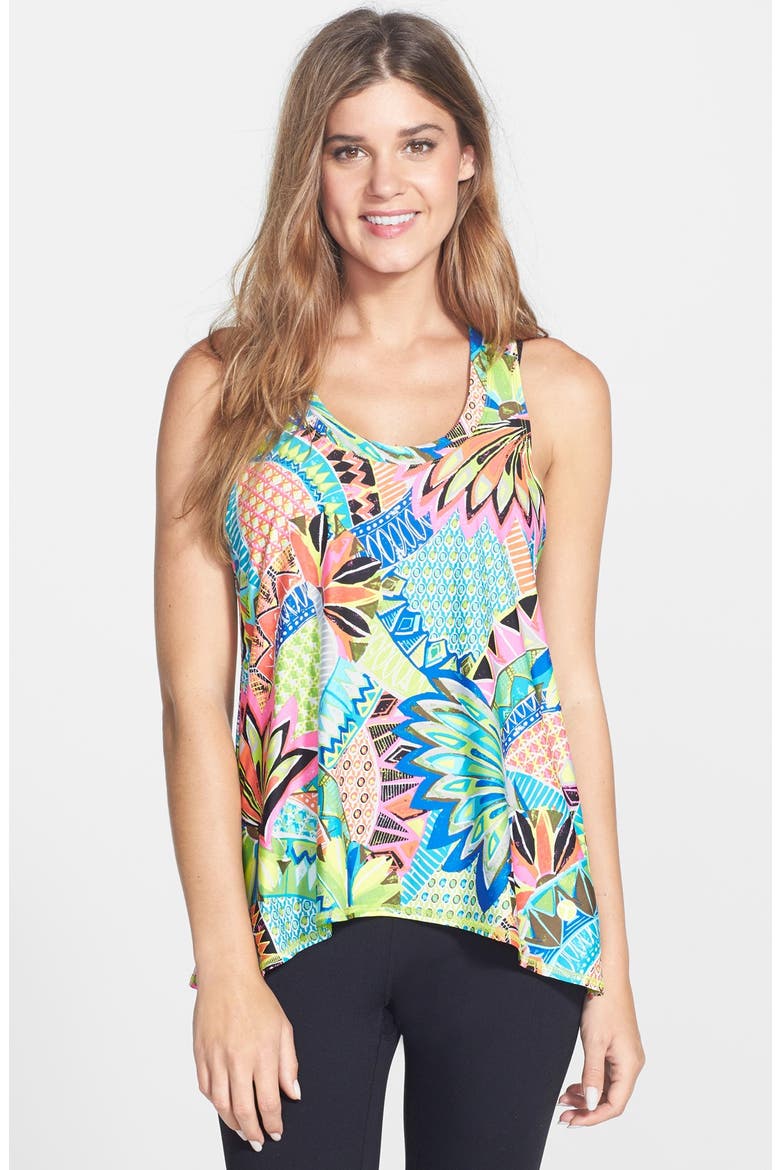 Recreation 'Bora Bora' Drape Back Tank, Main, color, MULTI
