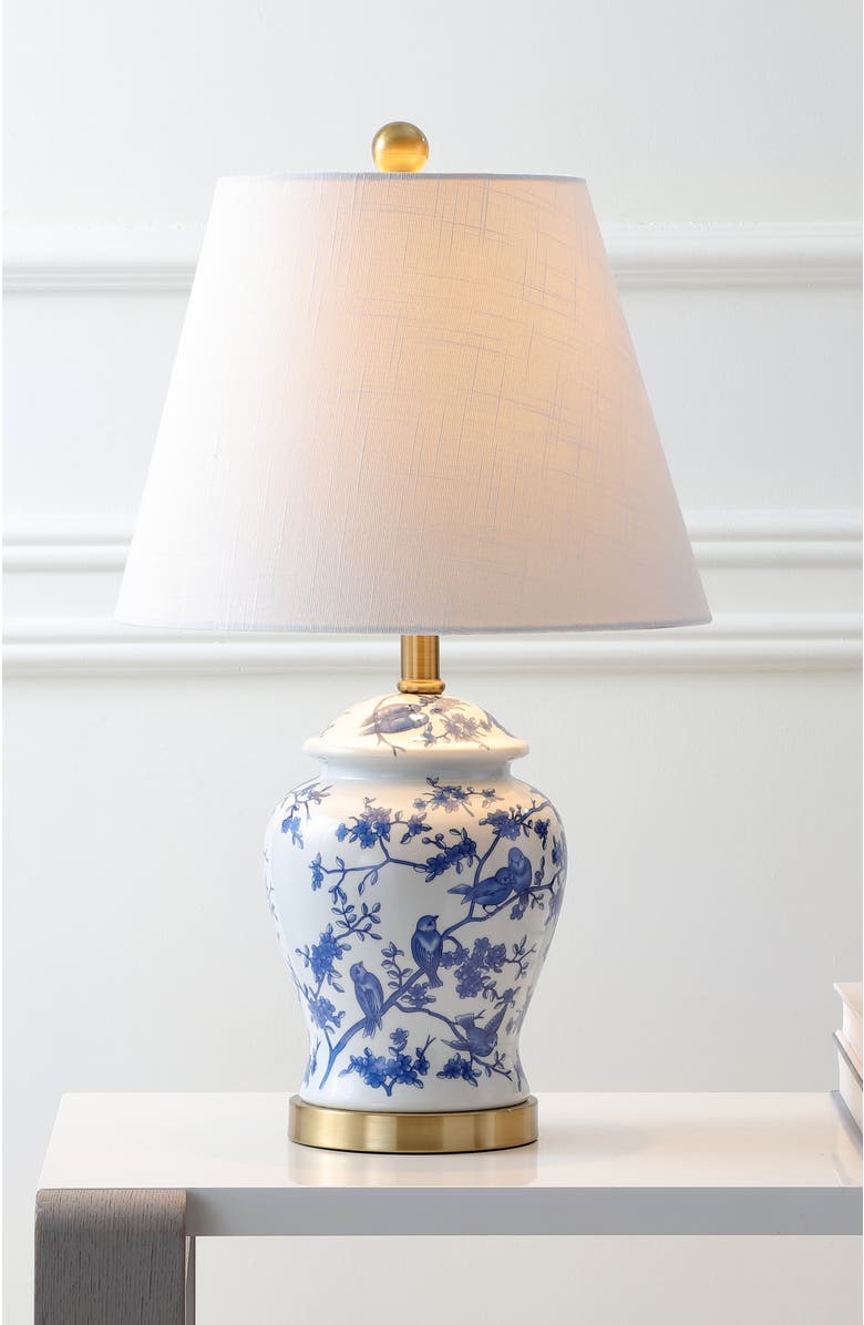 JONATHAN Y Penelope Chinoiserie Classic LED Table Lamp, Alternate, color, Blue/White