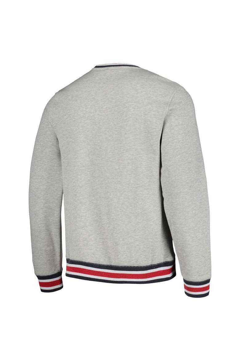 Men's New Era Heather Gray St. Louis Cardinals Throwback Classic Pullover Sweatshirt, Alternate, color, Heather Gray