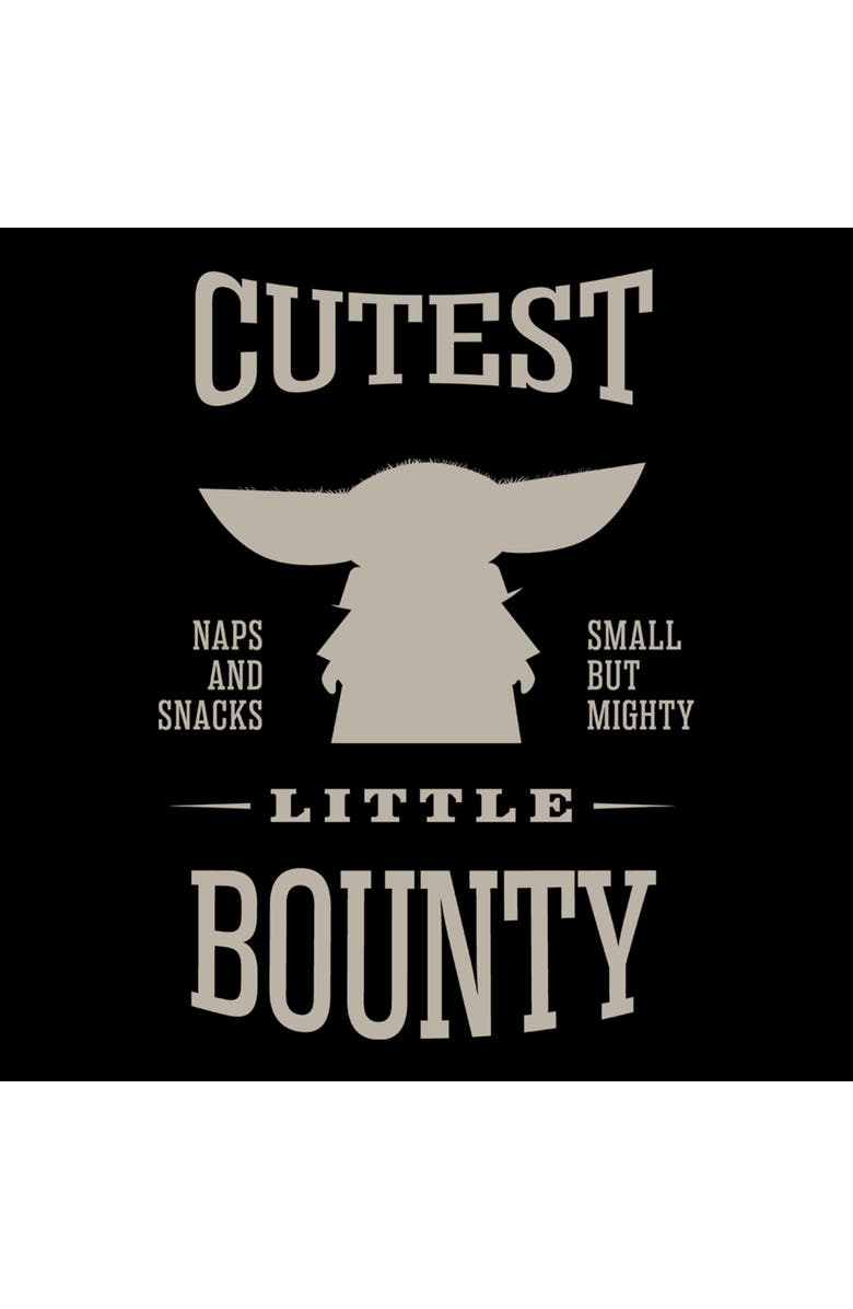 Star Wars: The Mandalorian and Grogu Women's Star Wars The Mandalorian and Grogu Cutest Little Bounty  Graphic T-Shirt, Alternate, color, Black