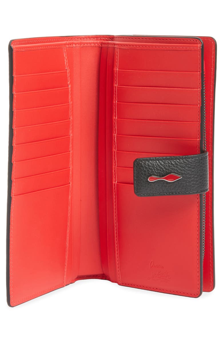Christian Louboutin Paloma Calfskin Leather Wallet, Alternate, color, 