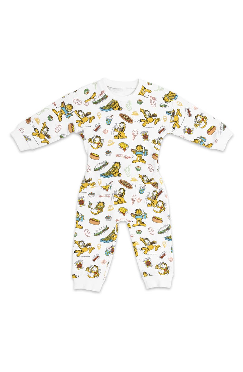 Bellabu Bear x Garfield Hybrid Fitted One-Piece Pajamas, Main, color, 