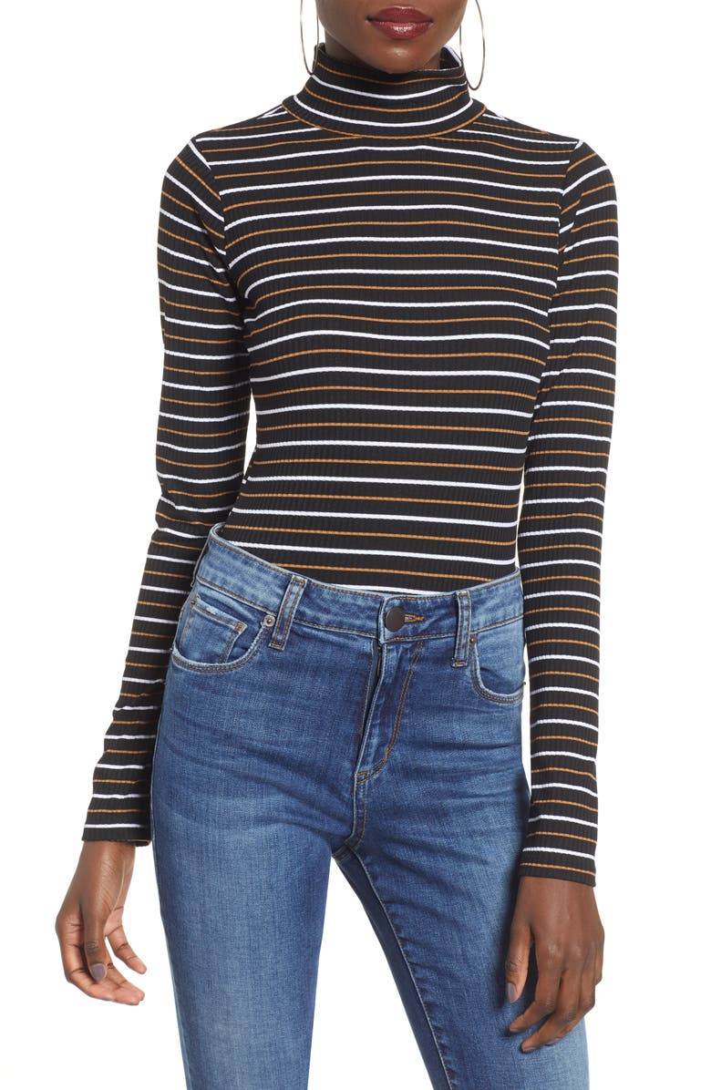 BP. Mock Neck Bodysuit, Main, color, 