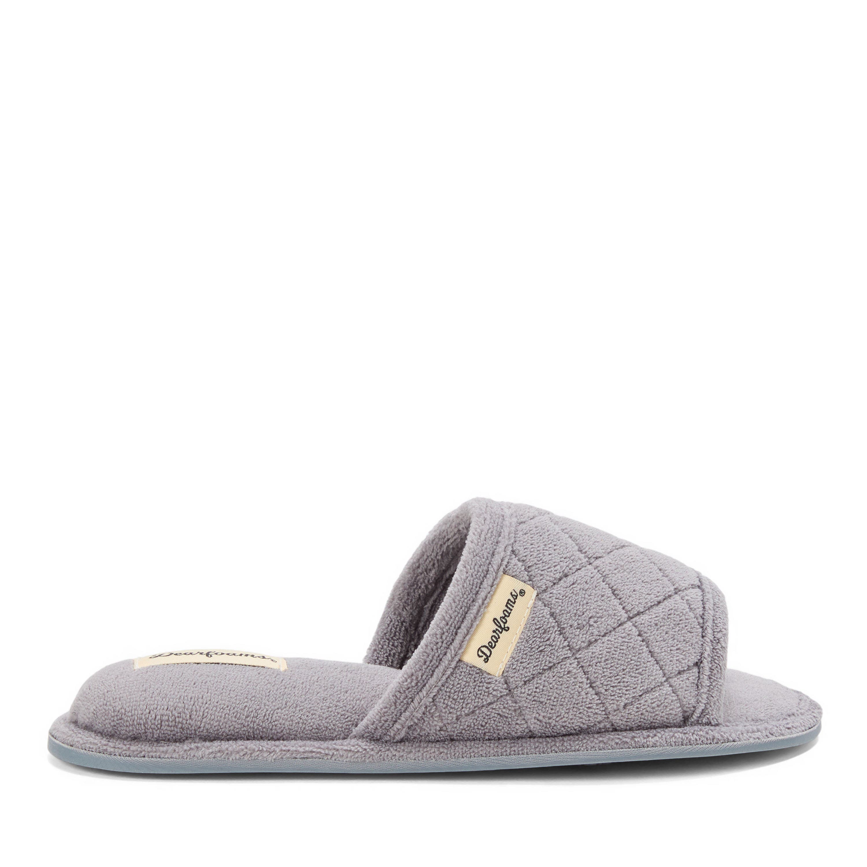 Beatrice Quilted Microfiber Terry Shower Slide Slipper - image 4