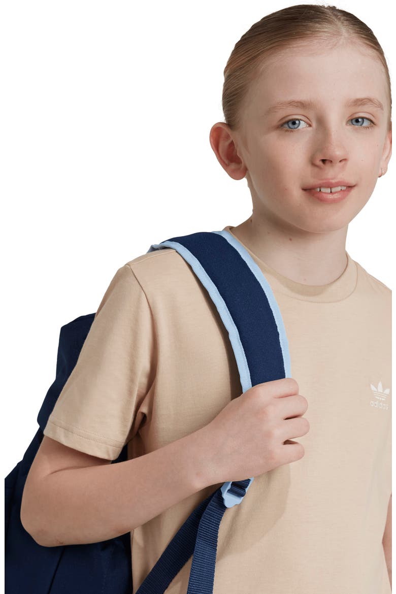 Kids' Essentials Trefoil Logo Cotton T-Shirt, Alternate, color, MAGIC BEIGE
