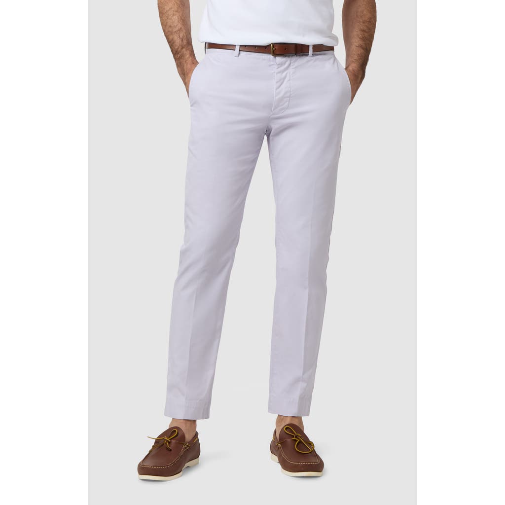 Sid Mashburn Garment Dye Slim Straight Leg Field Pants In Lavender Ap Twill