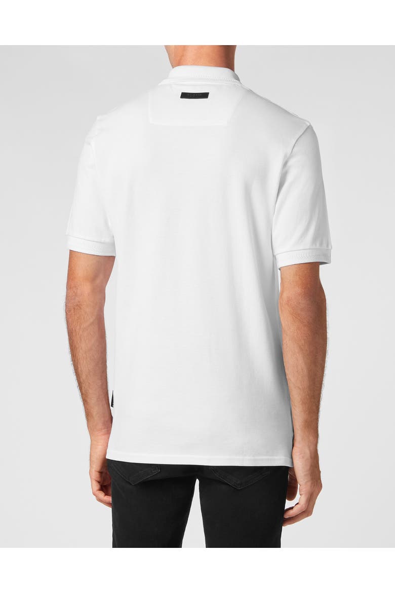 Polo Shirt Ss Skull Men, Alternate, color, white