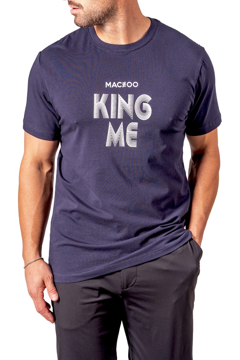 King Me Graphic T-Shirt, Alternate, color, BLUE