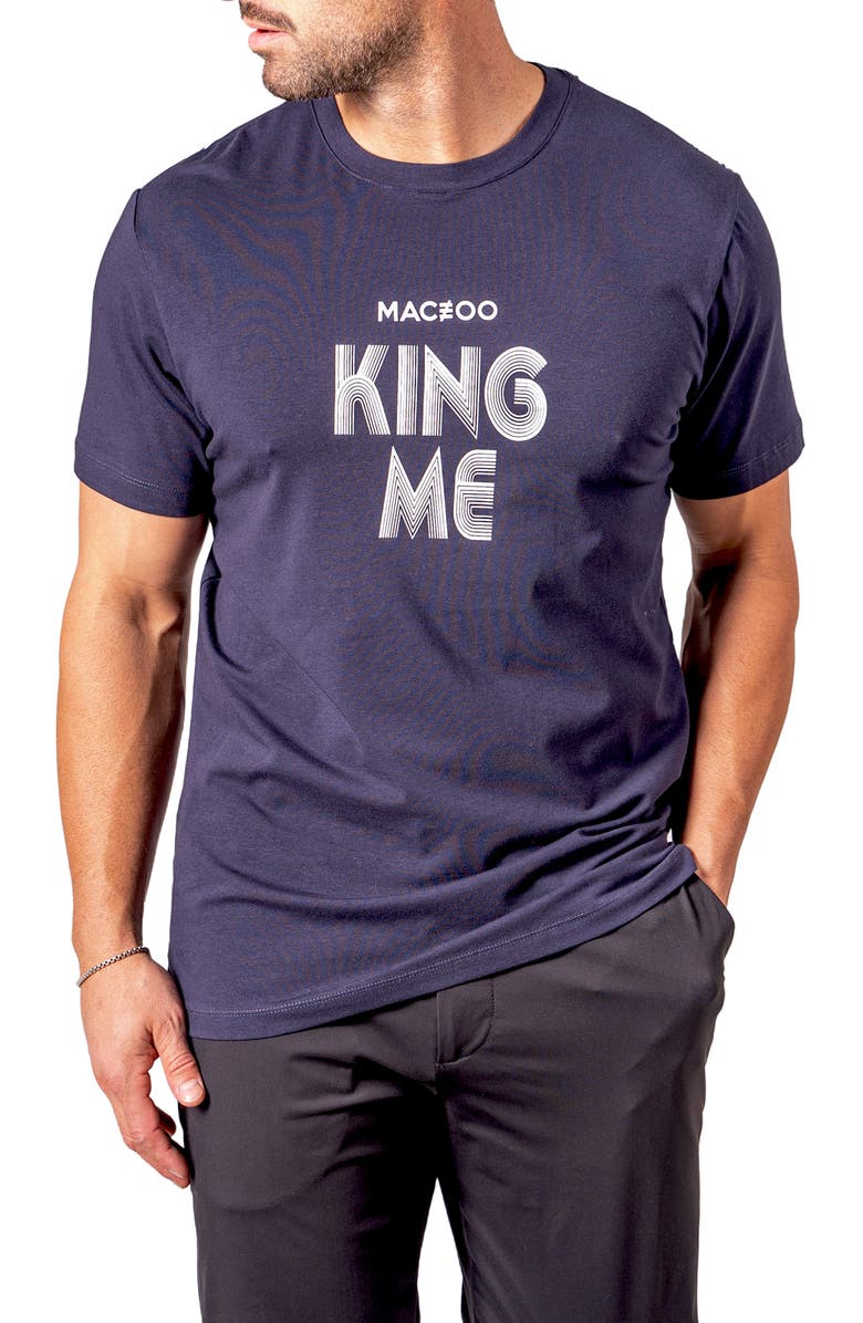 Maceoo King Me Graphic T-Shirt, Alternate, color, Blue