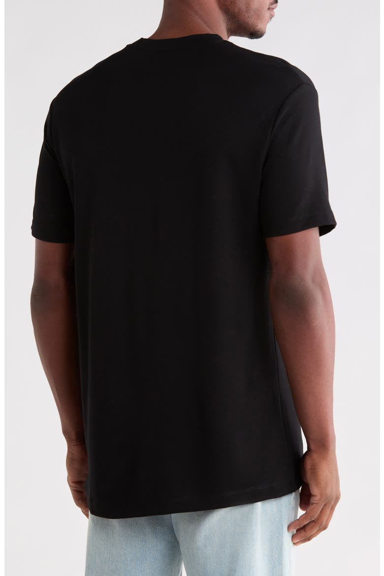 Solid Crewneck T-Shirt, Alternate, color, BLACK