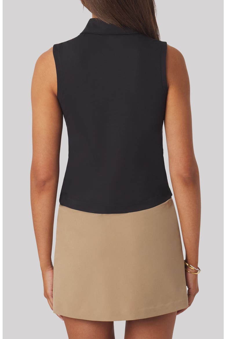 Maggie Sleeveless Golf Polo, Alternate, color, BLACK