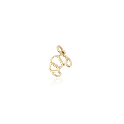 Mini Gold Croissant Charm