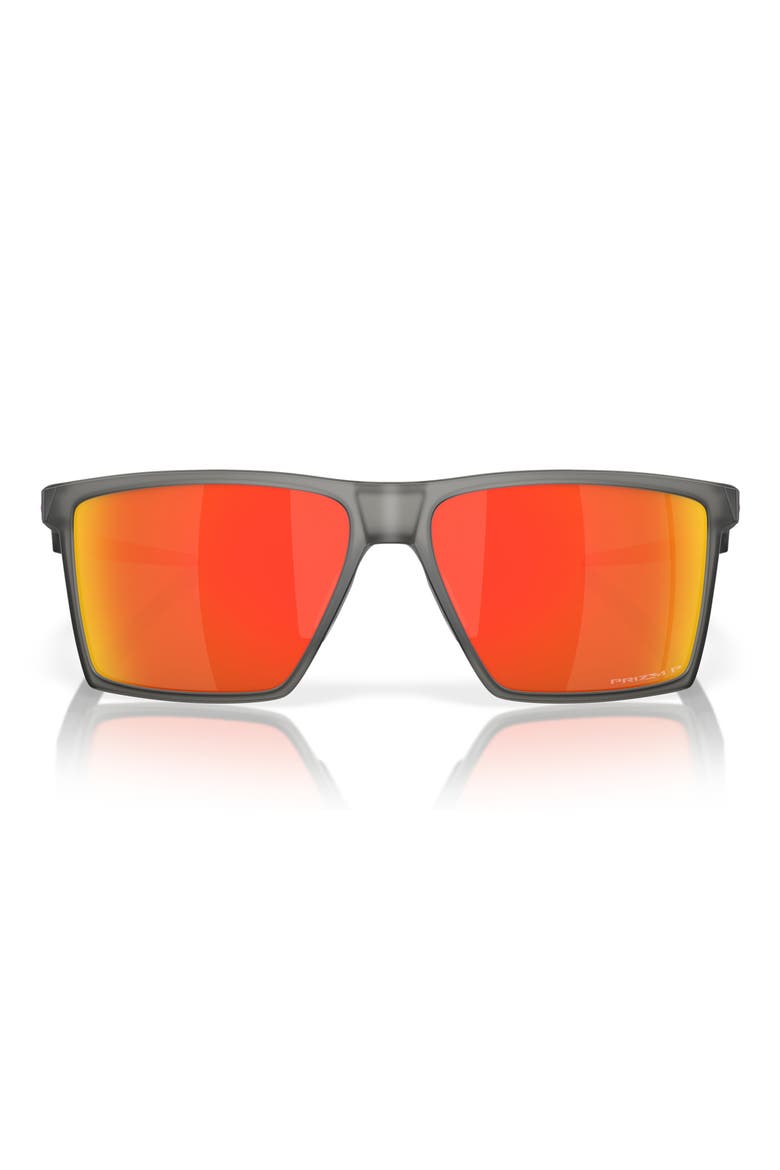 Futurity Sun 57mm Polarized Square Sunglasses, Main, color, RUBY