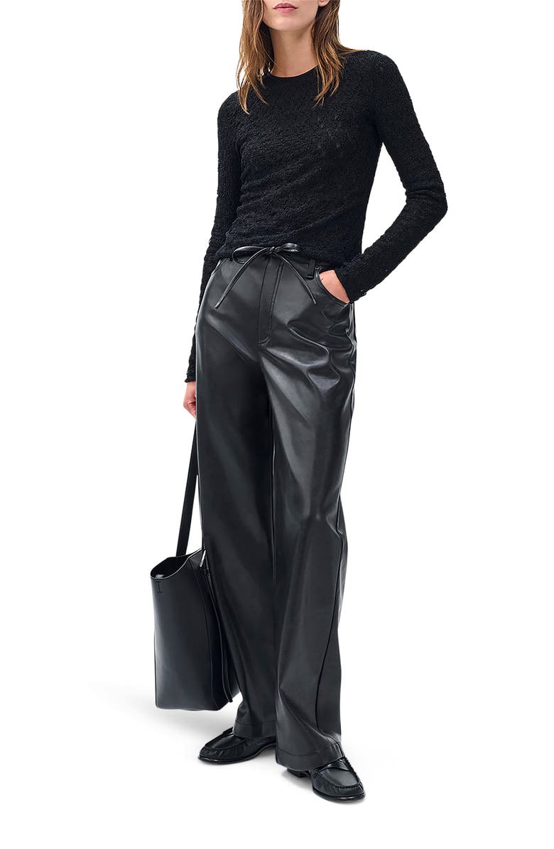 rag & bone Ellie Lace Top, Alternate, color, Black