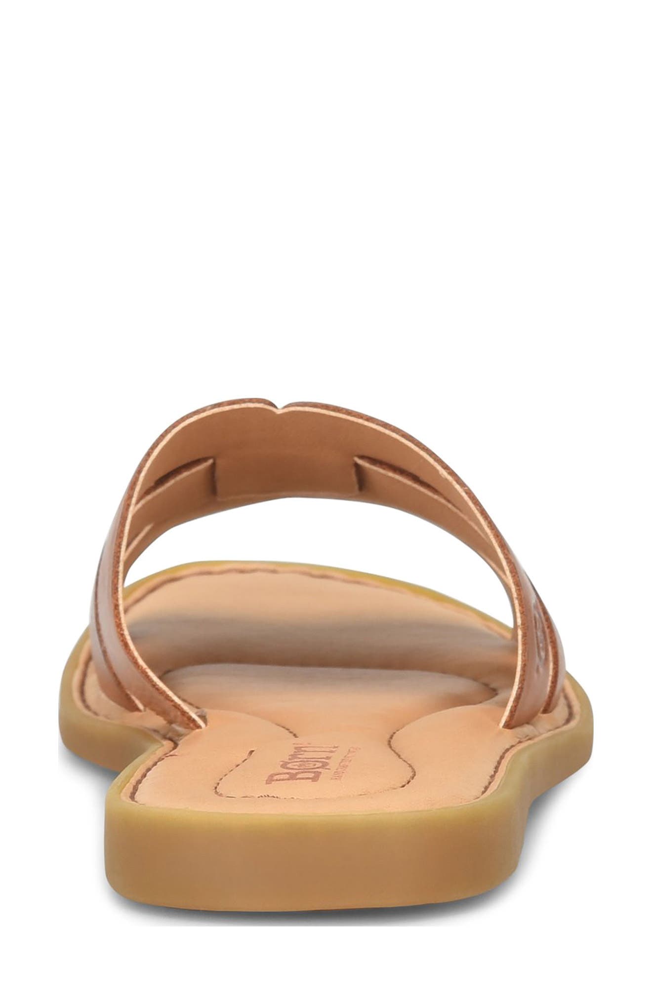 Børn Mindi Slide Sandal, Alternate, color, Brown Leather