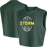 Nike Women's Nike Green Seattle Storm 2026 Authentic On-Court Sleeveless Cropped T-Shirt
