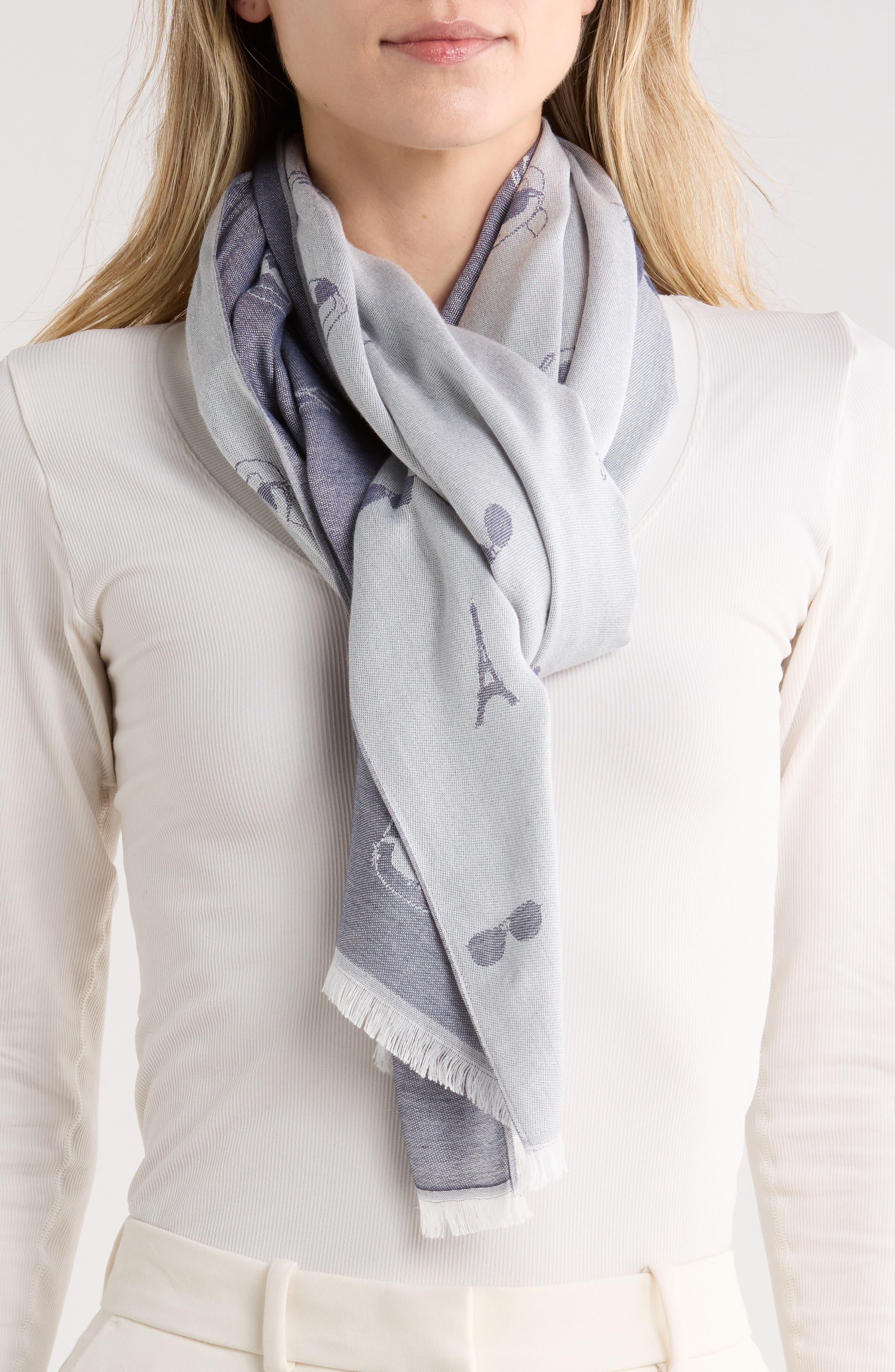 KARL LAGERFELD PARIS Icon Logo Pashmina
