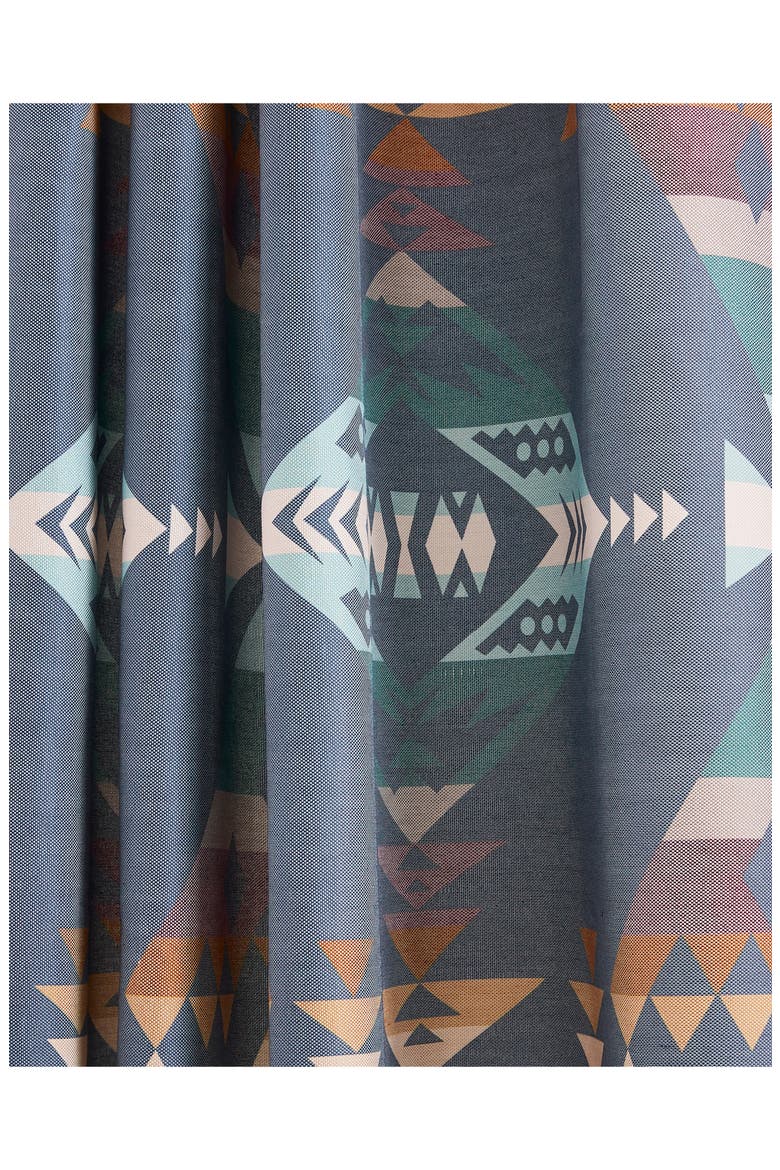 Diamond Peak Shower Curtain, Alternate, color, BLUE