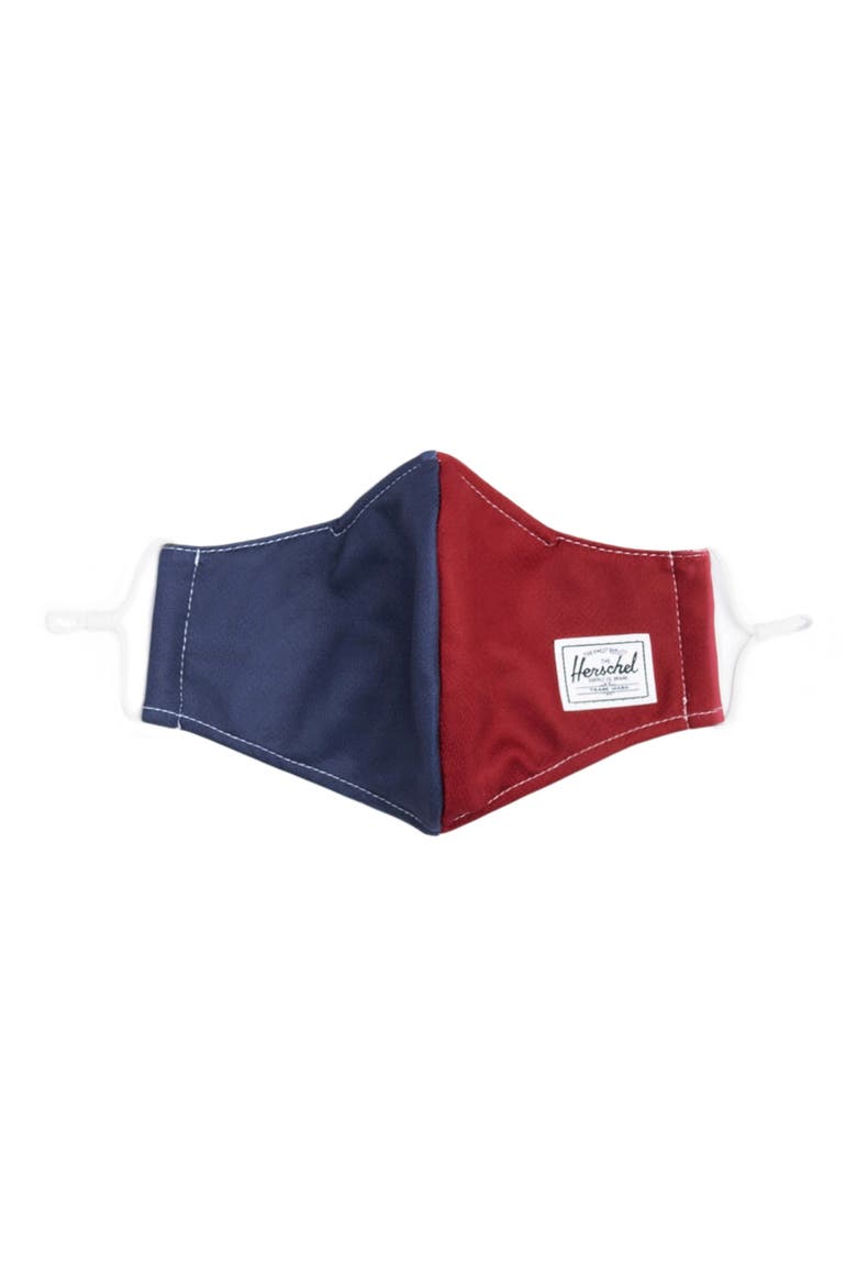 Fitted Face Mask, Alternate, color, BLUE/RED