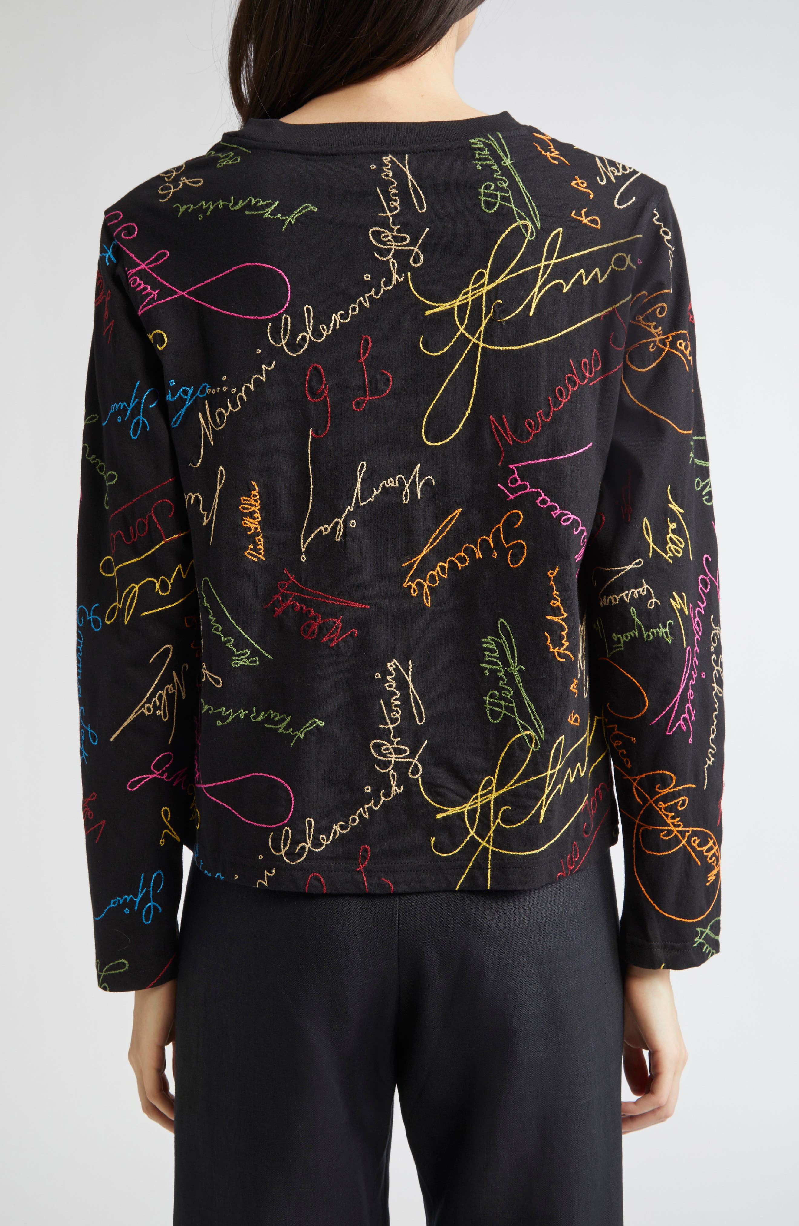 Signature Scrawl Embroidered T-Shirt - image 2