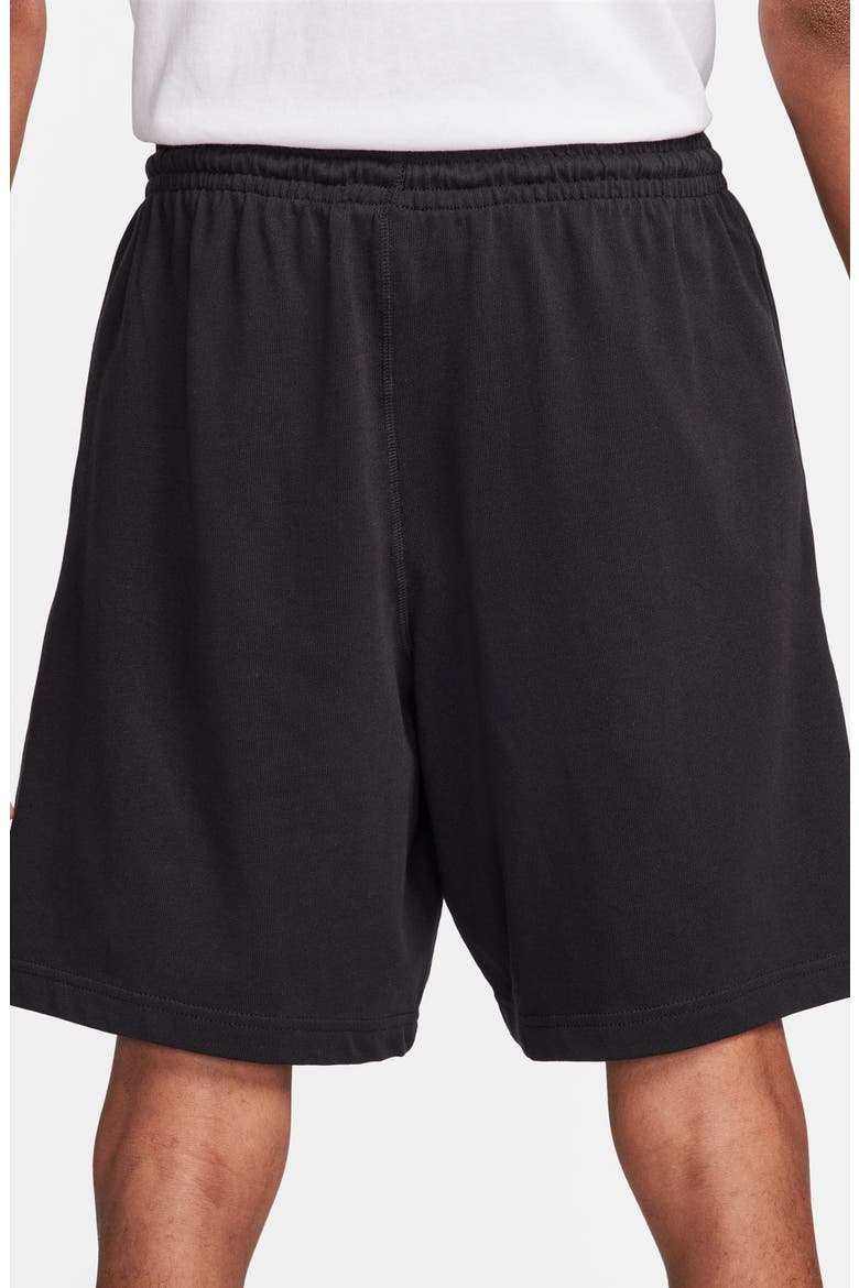 Club Knit Shorts, Alternate, color, 010 BLACK/WHITE
