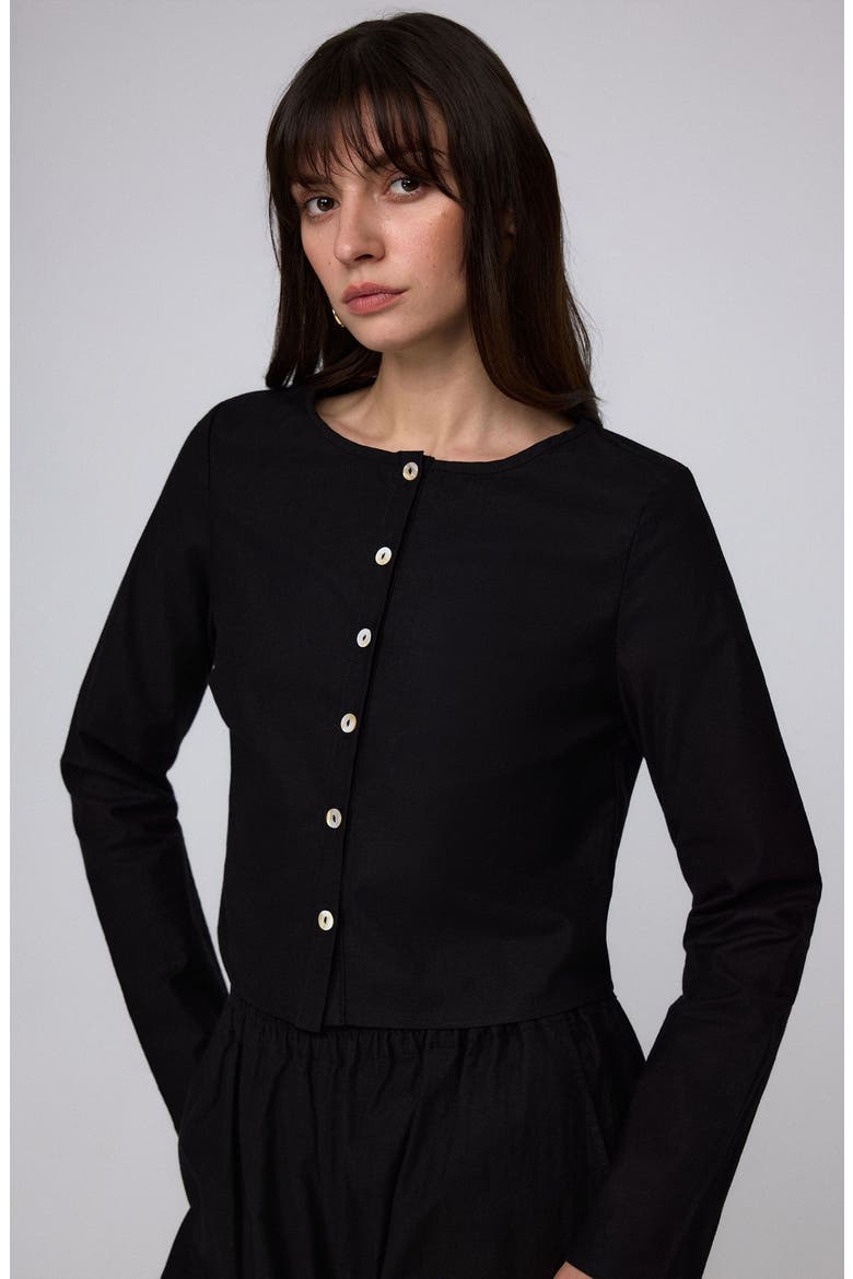 Aella Long Sleeve Top, Alternate, color, black