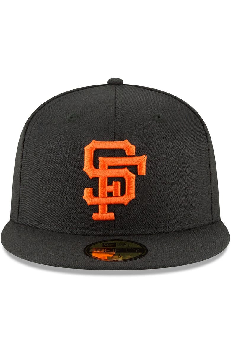 New Era Men's New Era Black San Francisco Giants Cooperstown Collection Wool 59FIFTY Fitted Hat, Alternate, color, Black