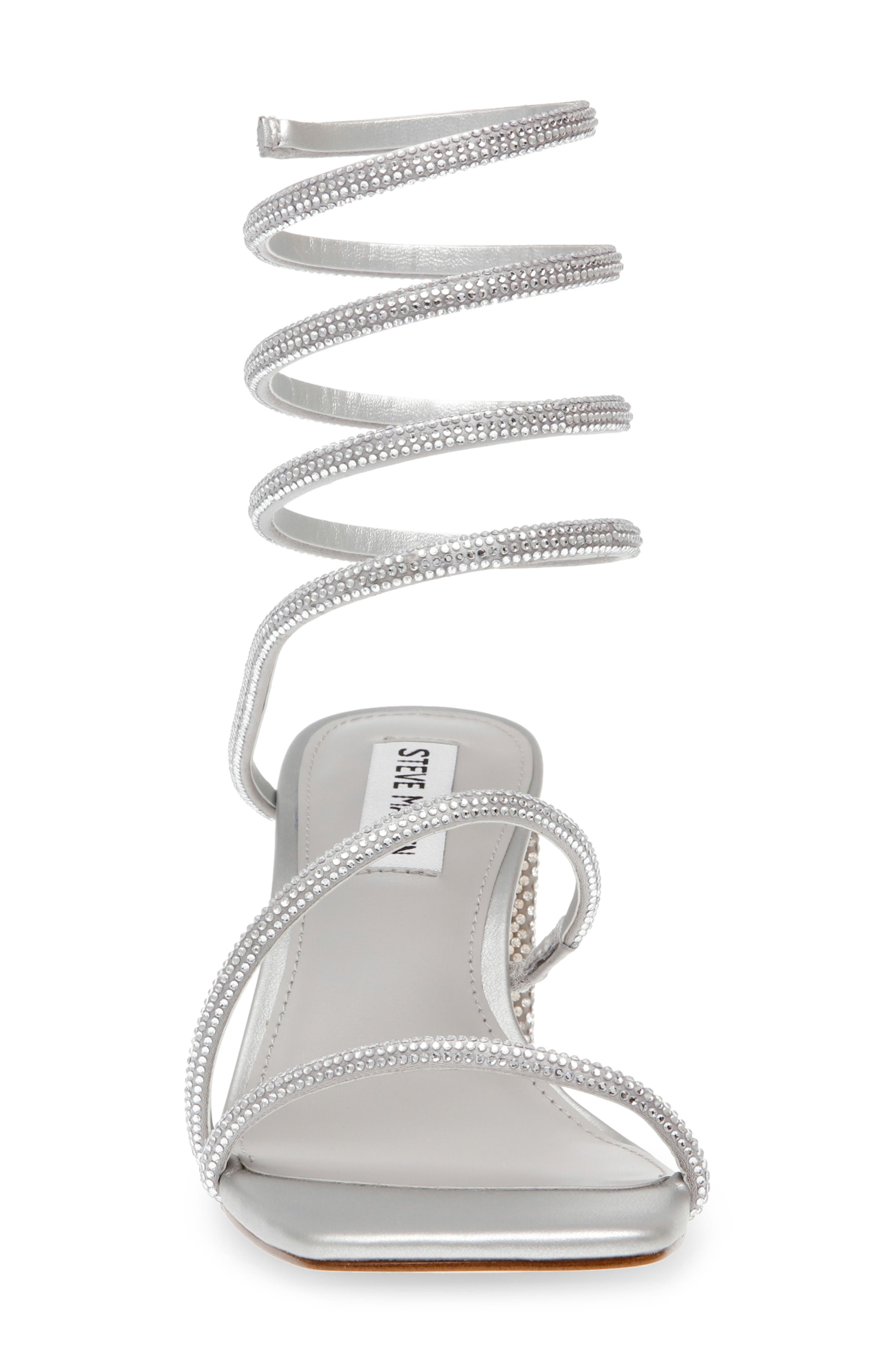 Steve Madden Lopez Crystal Strappy Sandal, Alternate, color, Rhinestone