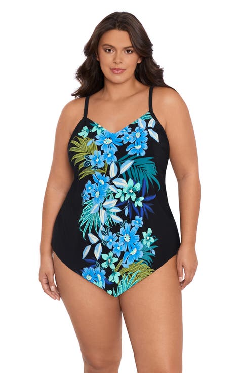 Hank Handkerchief Plus Size Tankini Swimsuit Top